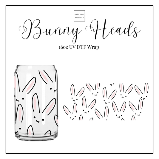 Bunny Heads 16oz UV DTF