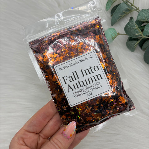 Fall Into Autumn - Chunky Glitter with Glitter Shapes