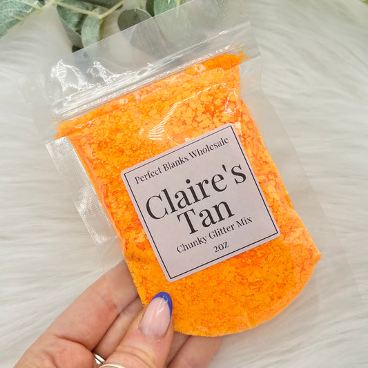 Claires Tan - Chunky Glitter Mix