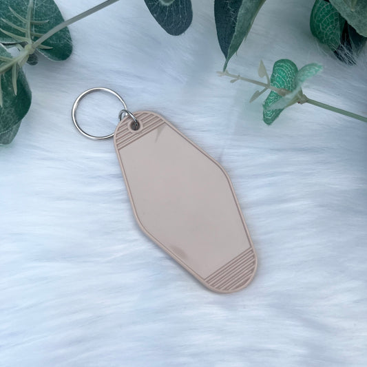 Beige Motel Keyring - No. 36