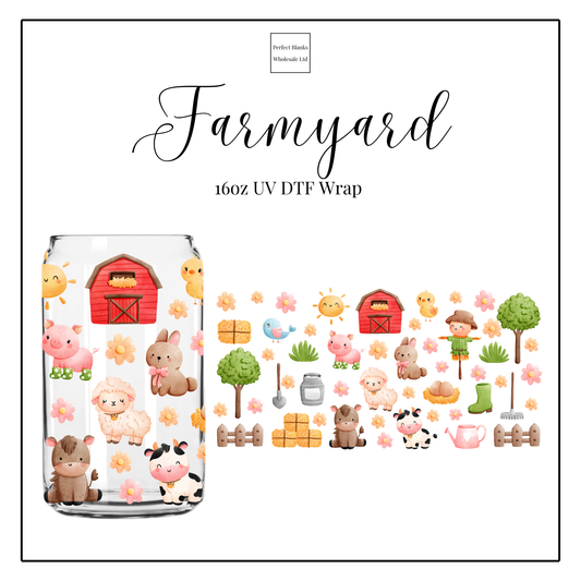 Farmyard 16oz UVDTF