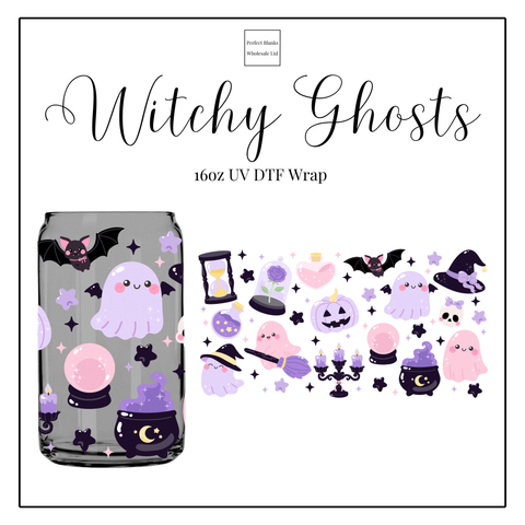Witchy Ghosts 16oz UVDTF