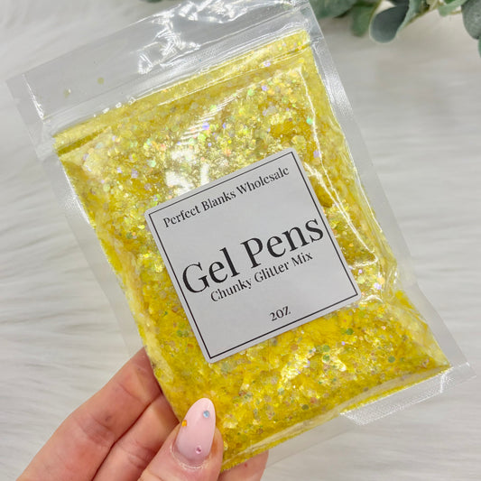 Gel Pens - Chunky Glitter Mix