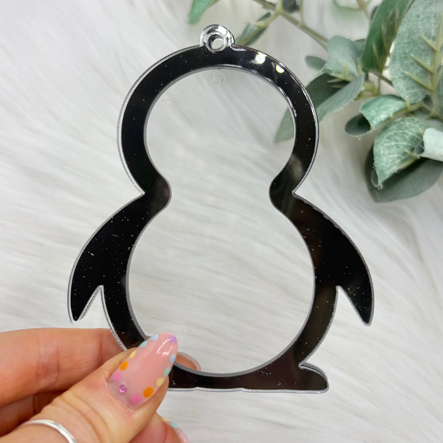 Penguin Acrylic Snowglobe Christmas Decoration