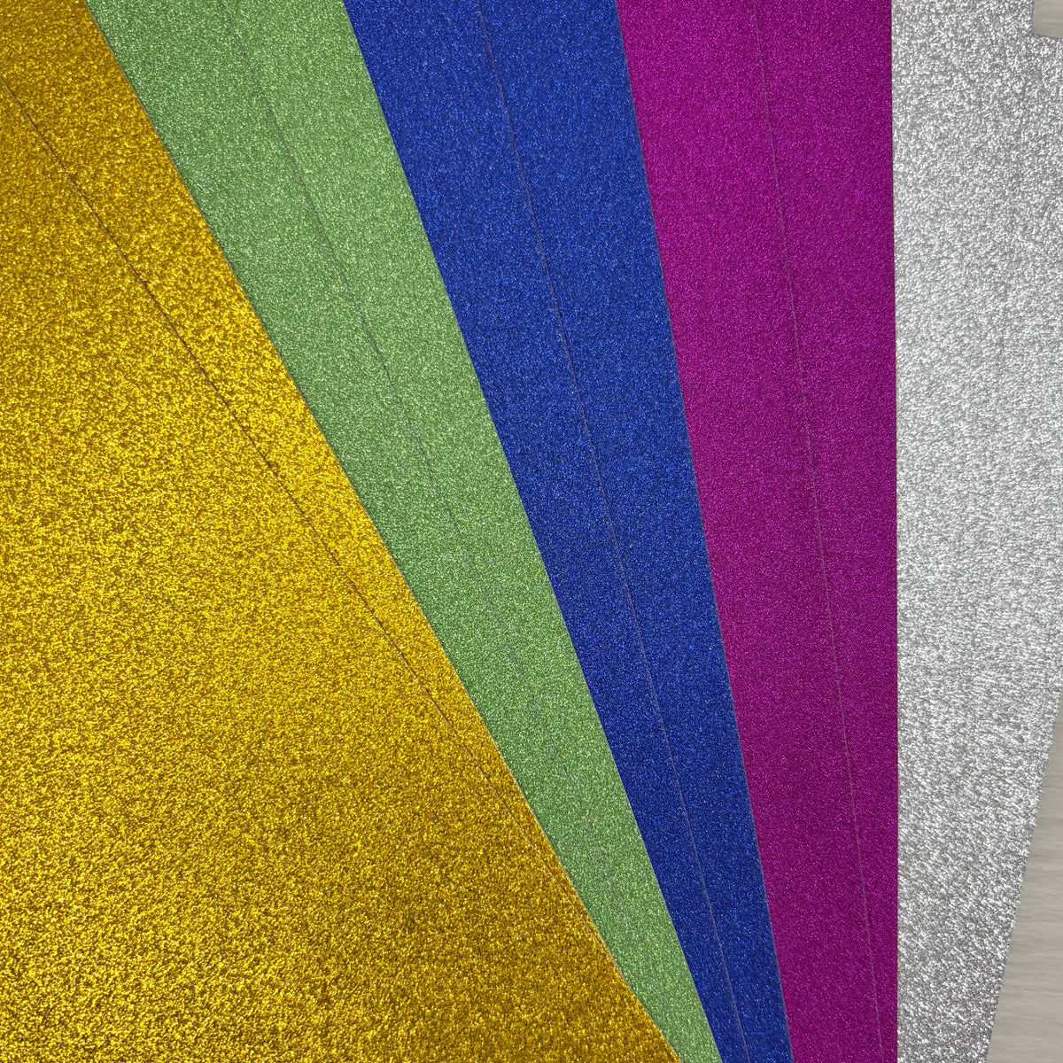 A4 Glitter Cardstock 10 Sheet Pack