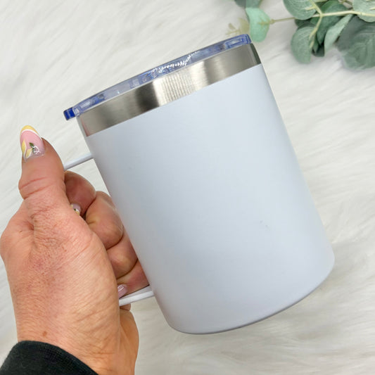 12oz White Stainless Steel Sublimation Mug