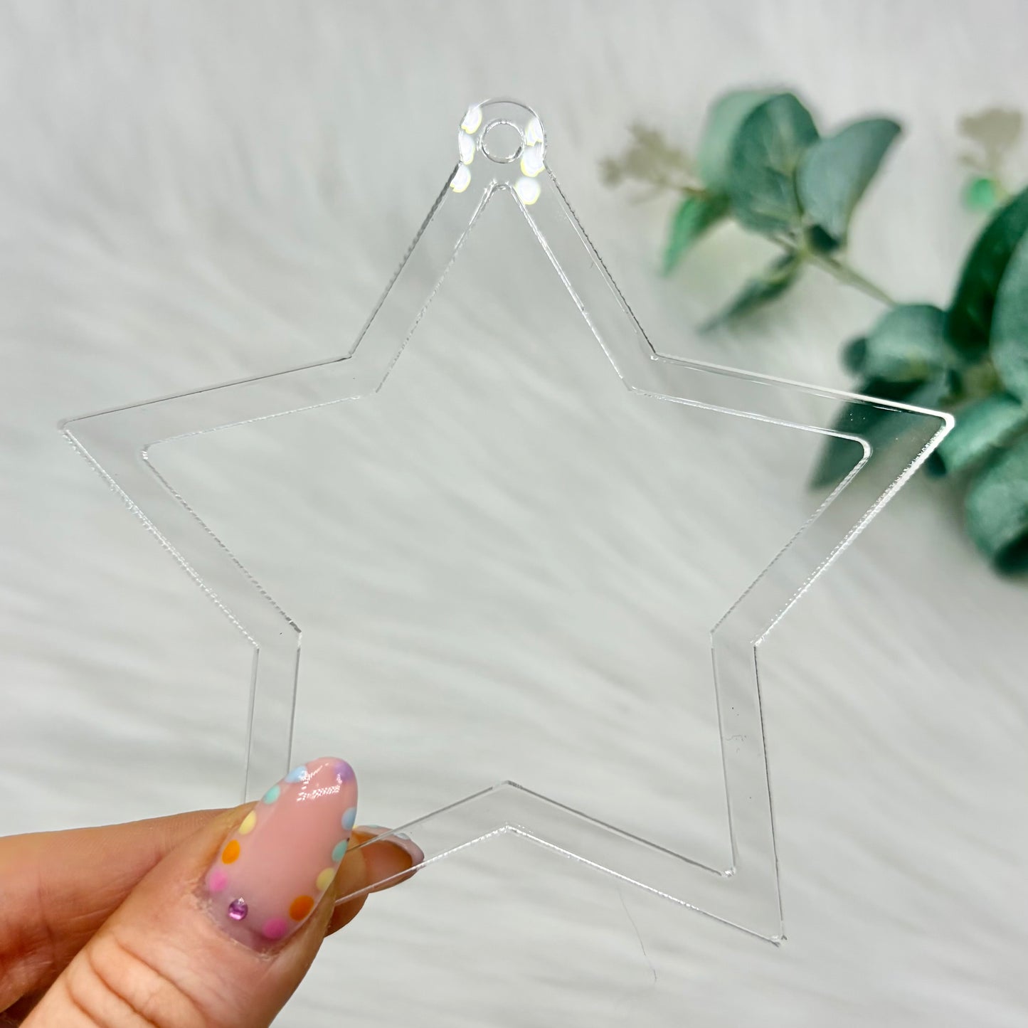 Star Acrylic Snowglobe Christmas Decoration