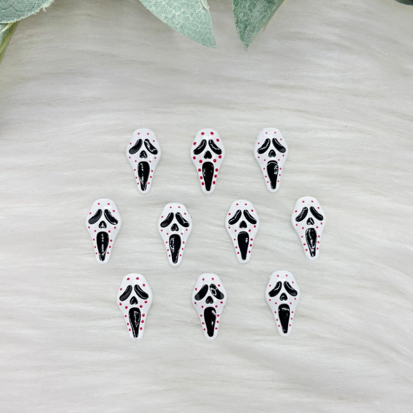 Ghost Head - 10 Pack of Cabochons