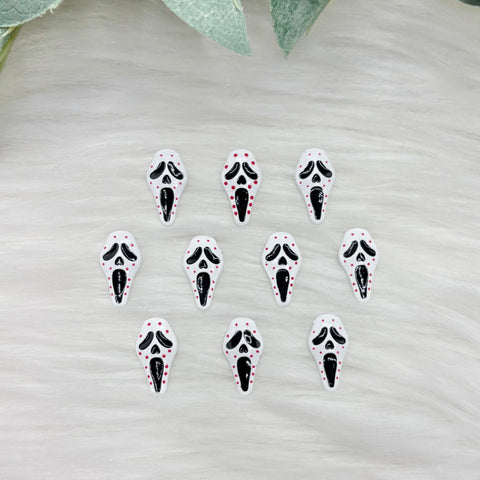 Ghost Head - 10 Pack of Cabochons