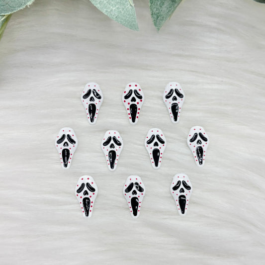 Ghost Head - 10 Pack of Cabochons