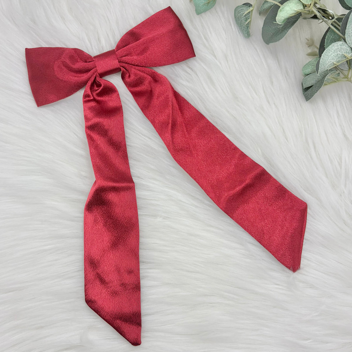 Satin Long Tail Hair Bows