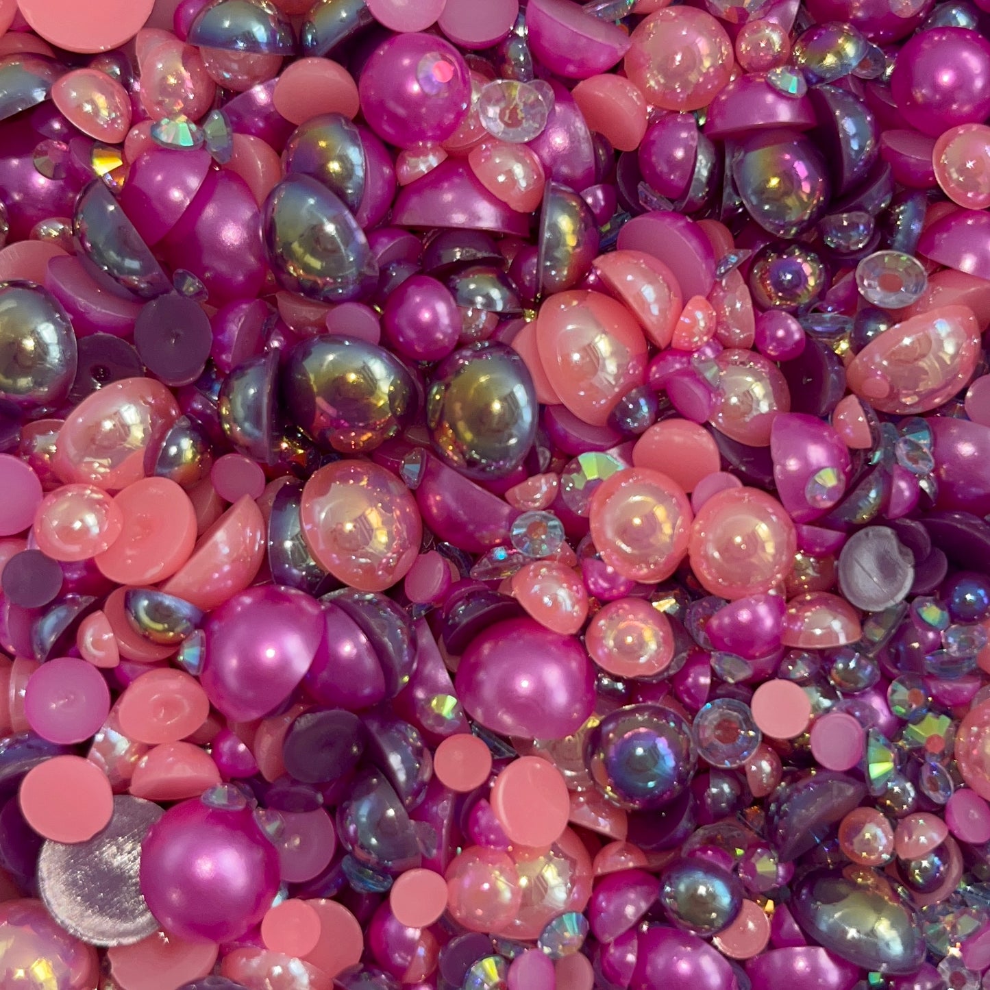 Berry Delicious - Pearl and Rhinestone mix