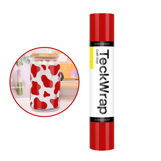Teckwrap Glossy Red 001 Economical Series Craft Vinyl