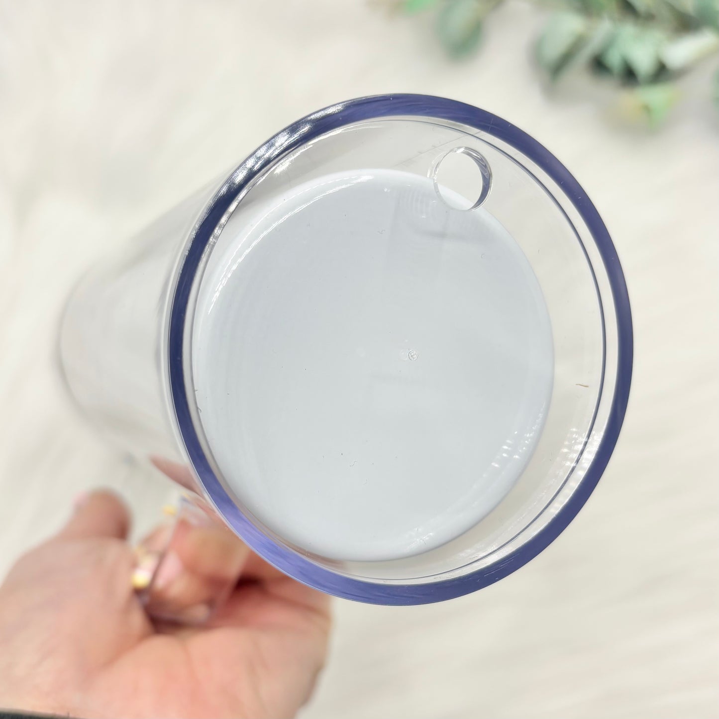 20oz Sublimation Stainless Steel Snowglobe Tumbler With Handle