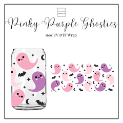 Pinky Purple Ghosties 16oz UVDTF