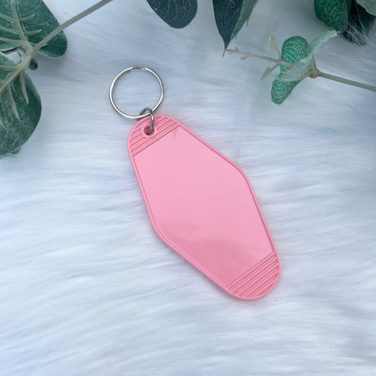 Baby Pink Motel Keyring - No. 32