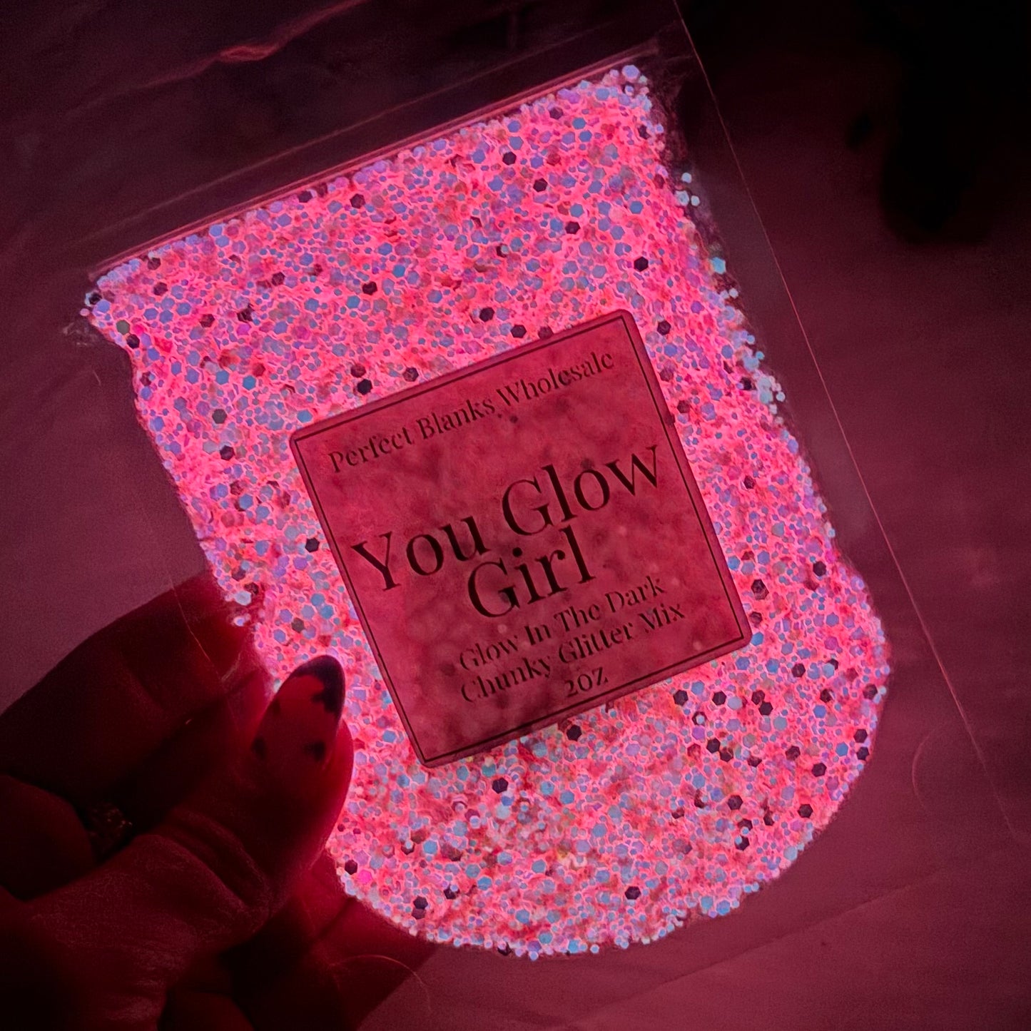 You Glow Girl - Chunky Glow In The Dark Glitter