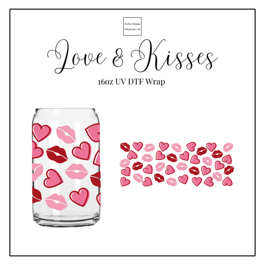 Love & Kisses 16oz UV DTF