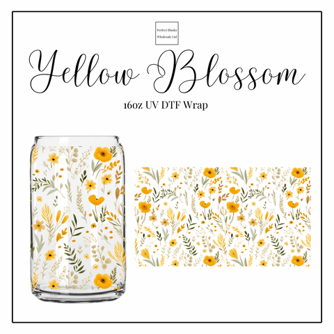 Yellow Blossom 16oz UVDTF