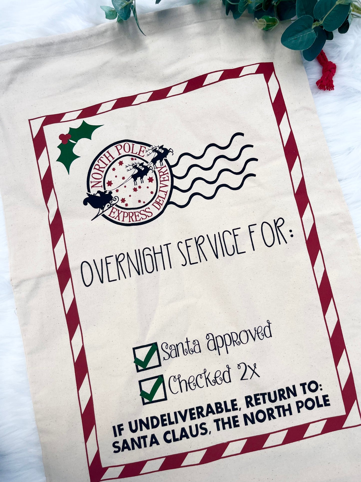 Christmas Sack - Overnight Service Delivery Style