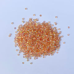 Peach AB Transparent Resin Rhinestones - 4mm