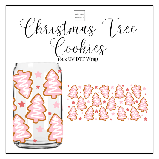 Christmas Tree Cookies 16oz UVDTF