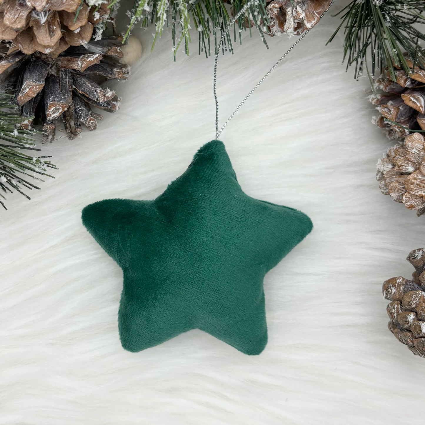 Velvet Star Christmas Tree Decorations