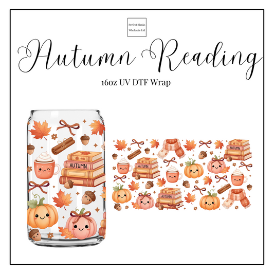 Autumn Reading 16oz UVDTF