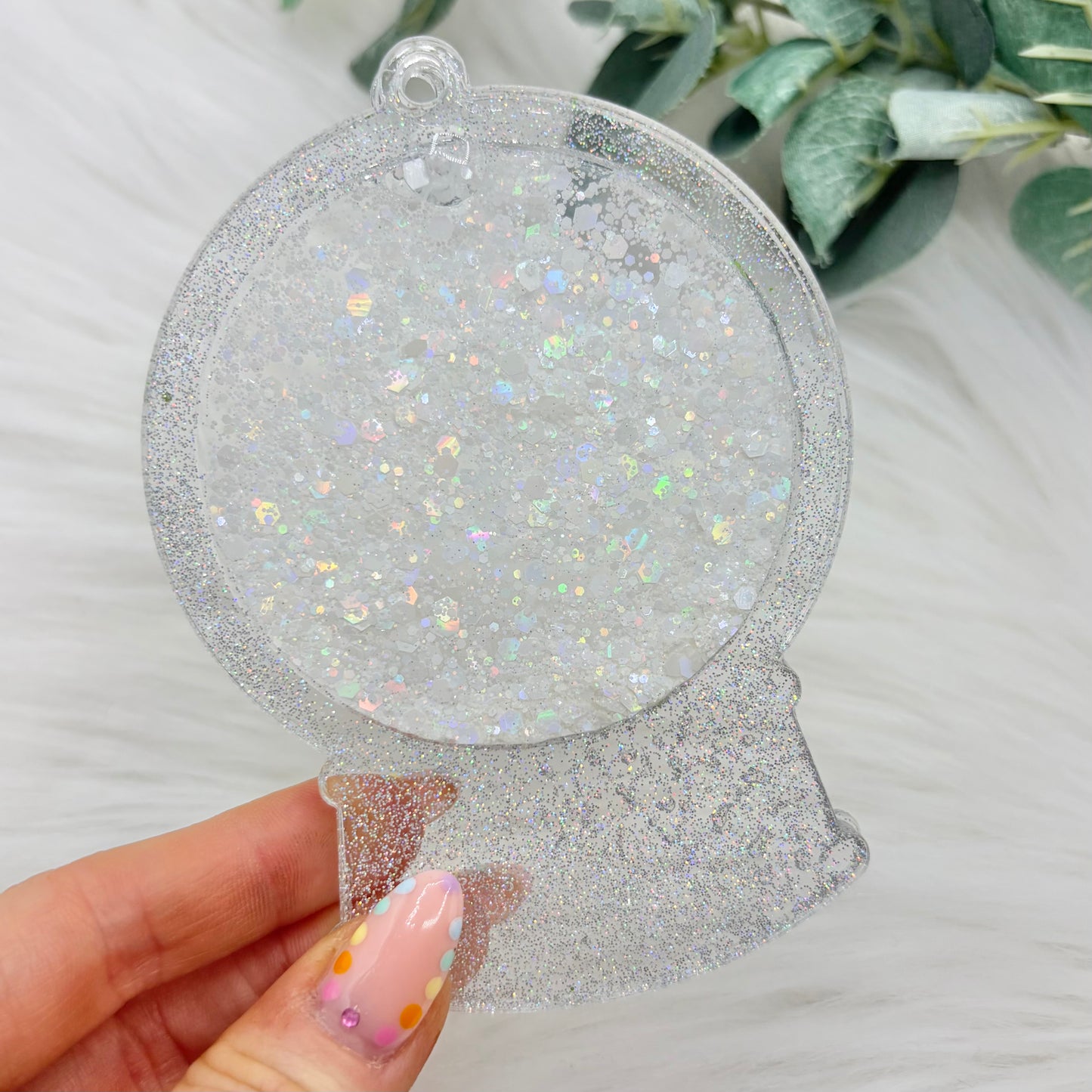 Snowglobe Acrylic Snowglobe Christmas Decoration - Clear