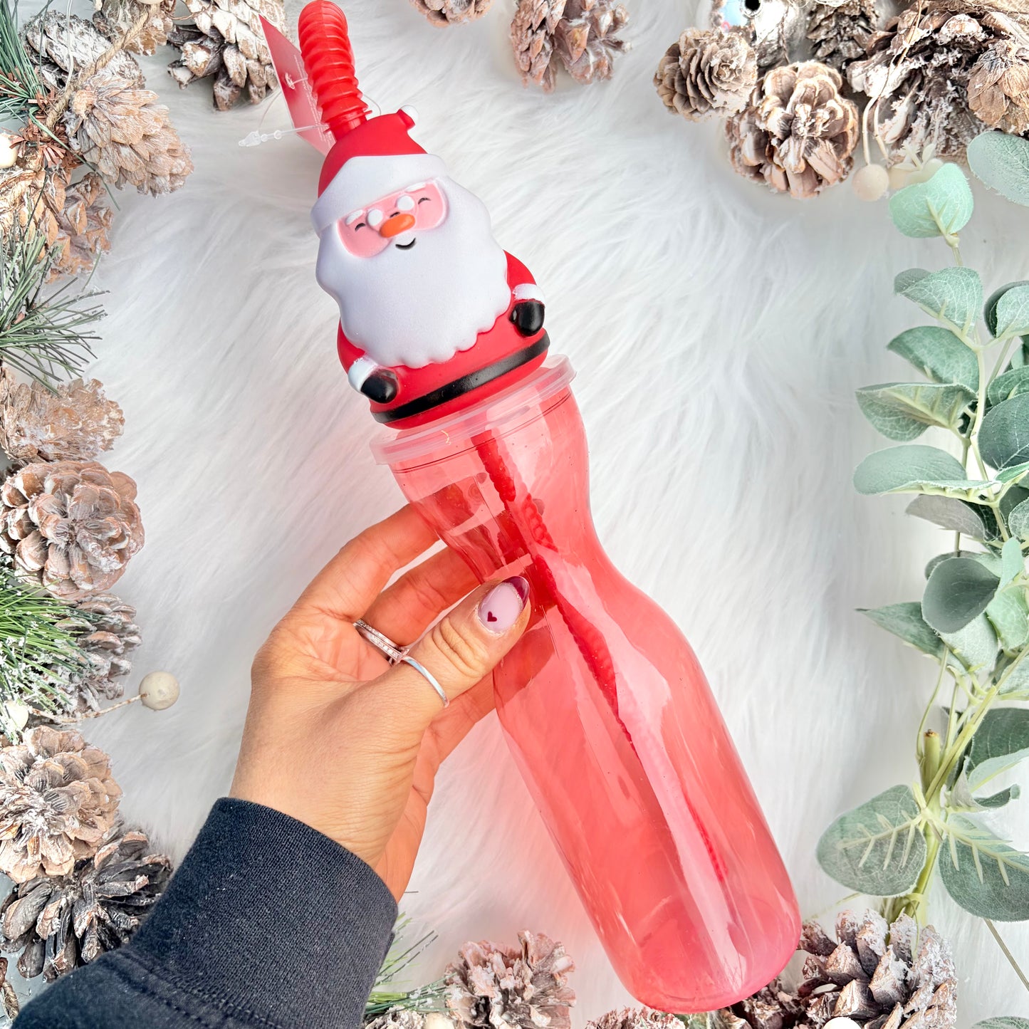 Santa Re-usable Plastic Bottle