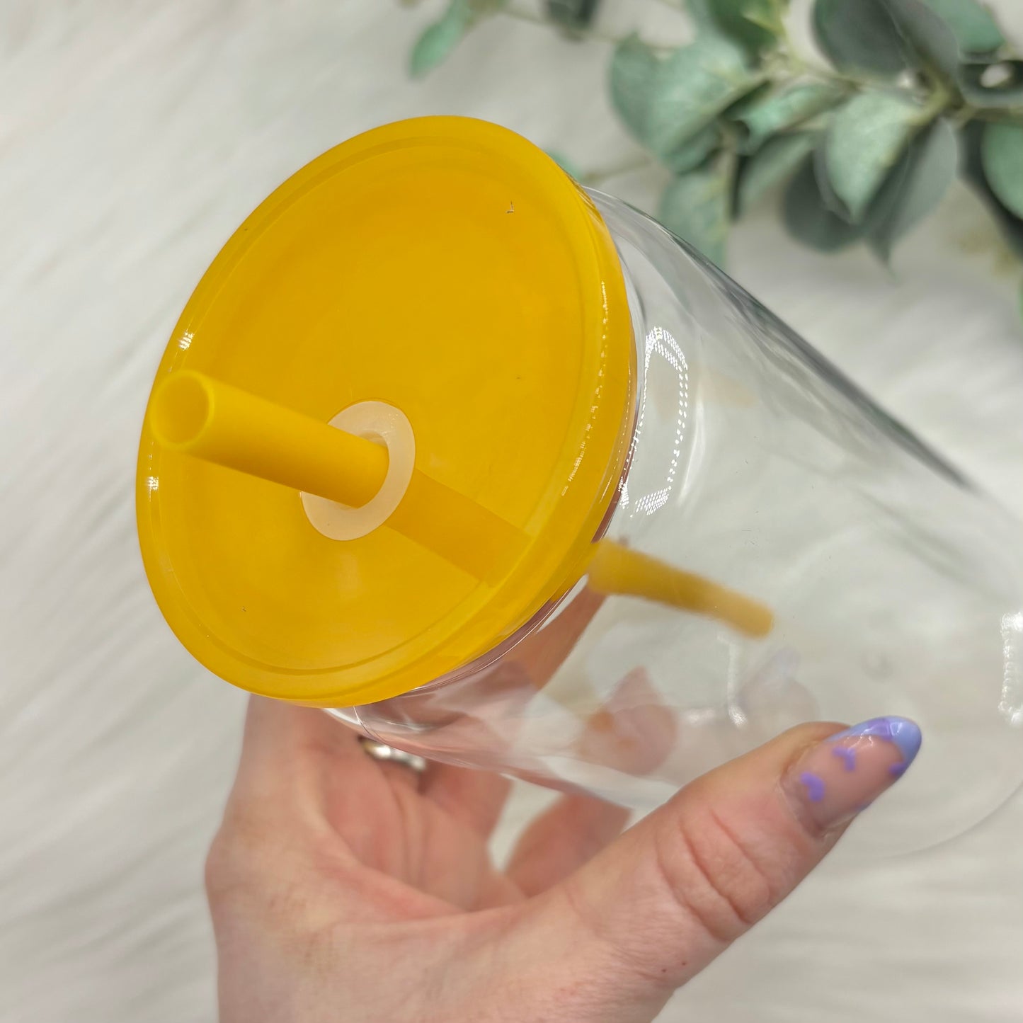 16oz Plastic Libby Can with Coloured Lid