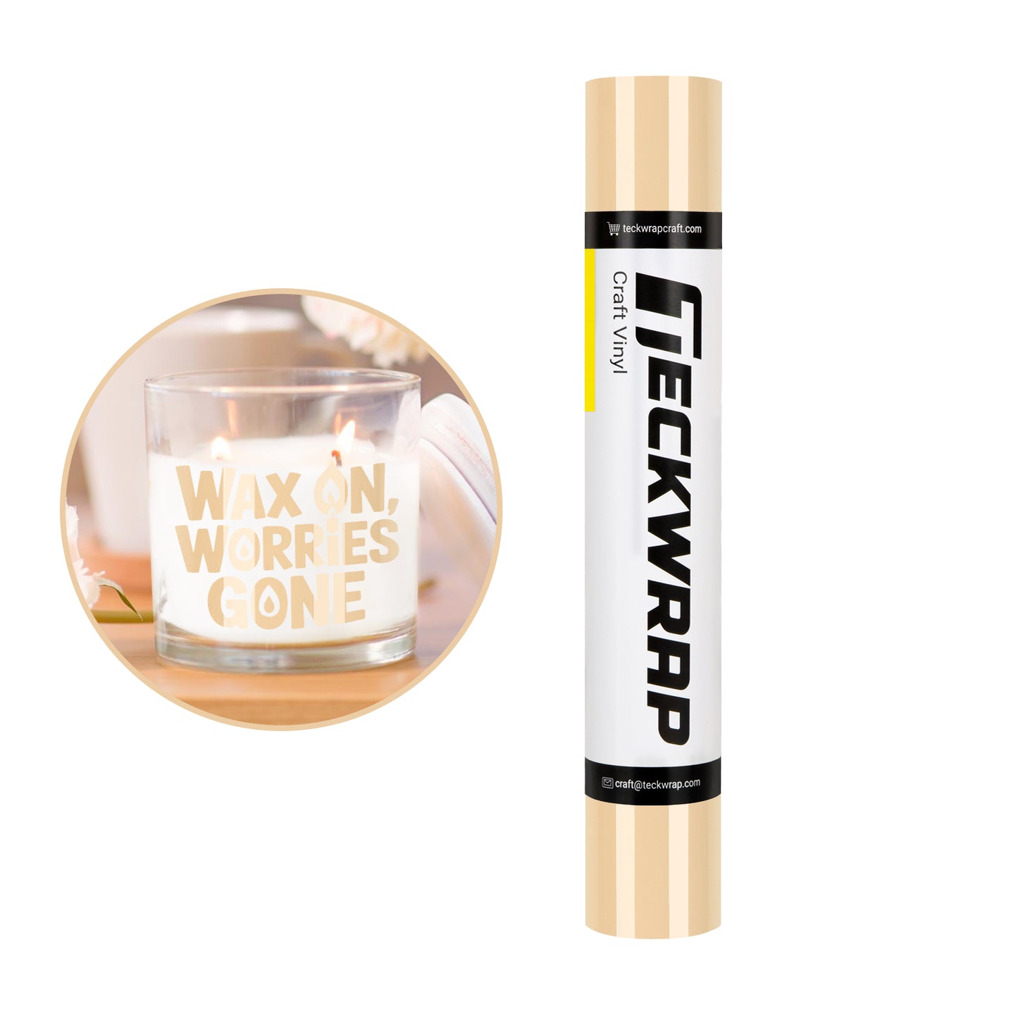 Teckwrap 001G Vanilla Craft Vinyl (Glossy)