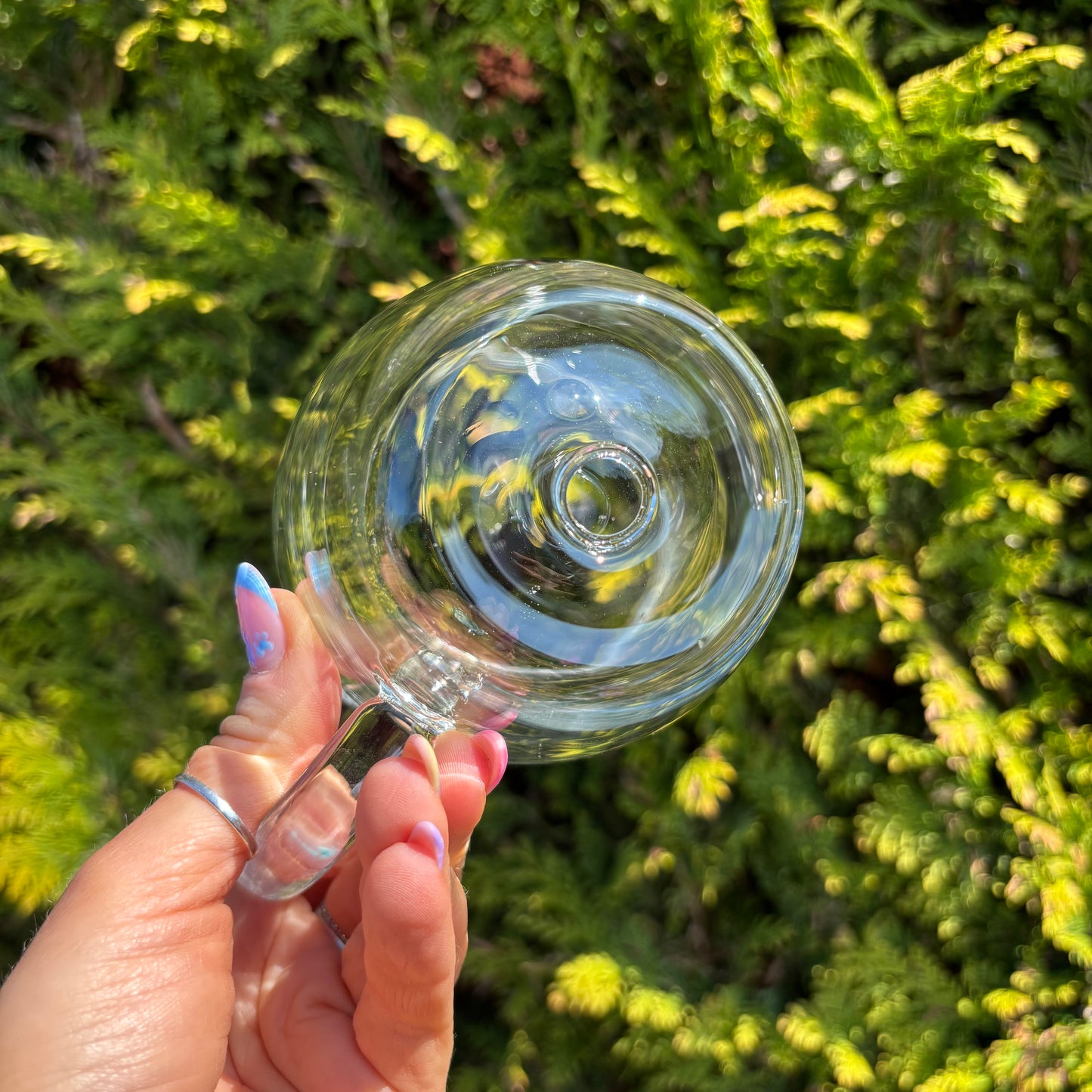 350ml Pre Drilled Glass Snowglobe Mug With Stopper