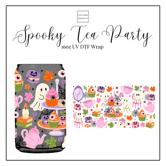 Spooky Tea Party 16oz UVDTF