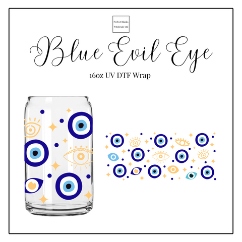 Blue Evil Eye 16oz UVDTF