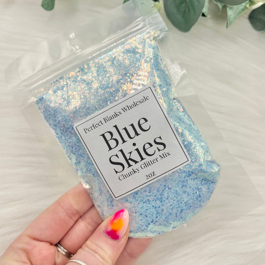 Blue Skies - Chunky Glitter