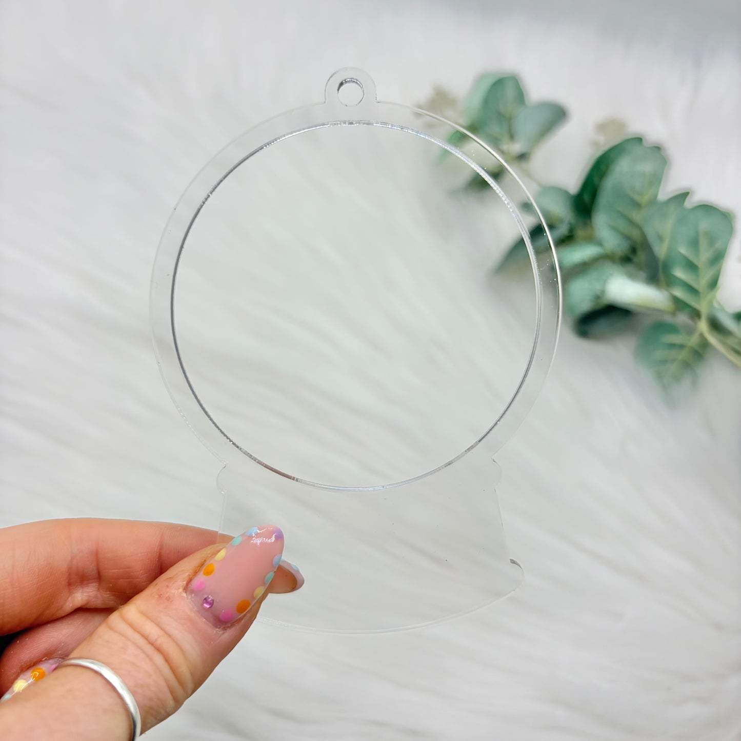 Snowglobe Acrylic Snowglobe Christmas Decoration - Clear