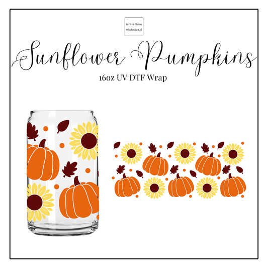 Sunflower Pumpkins 16oz UVDTF