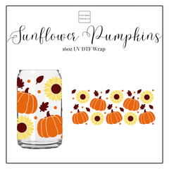 Sunflower Pumpkins 16oz UVDTF