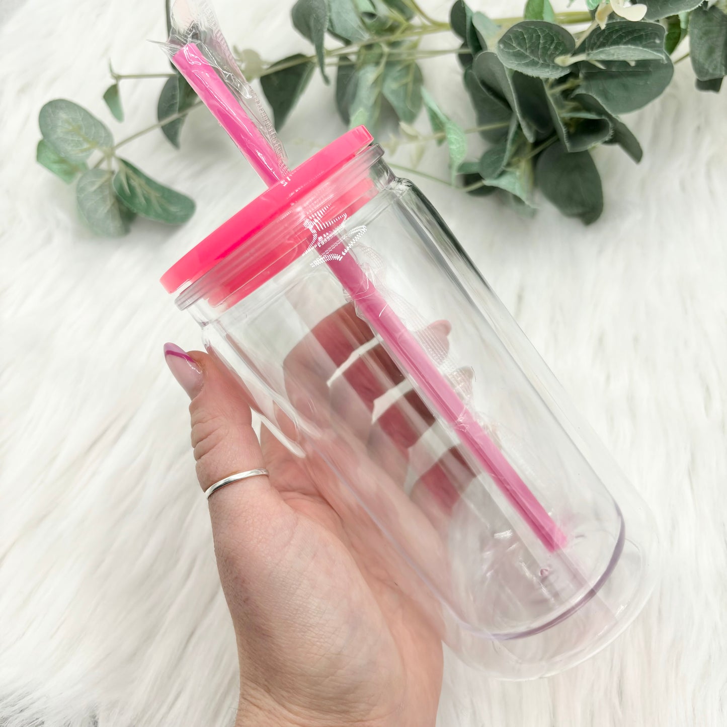 No Globe - 12oz Double Walled Acrylic Libby Tumbler - Read description.