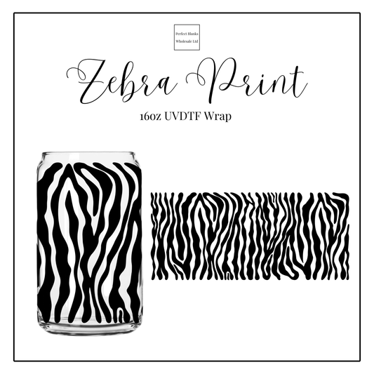 Zebra Print 16oz UVDTF