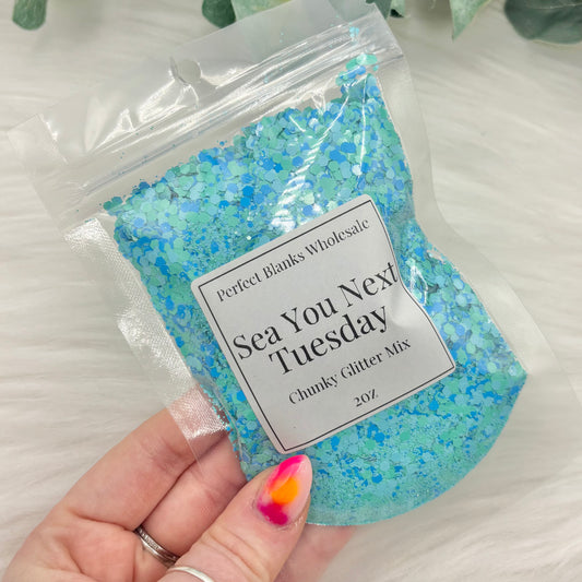 Sea You Next Tuesday - Chunky Glitter Mix