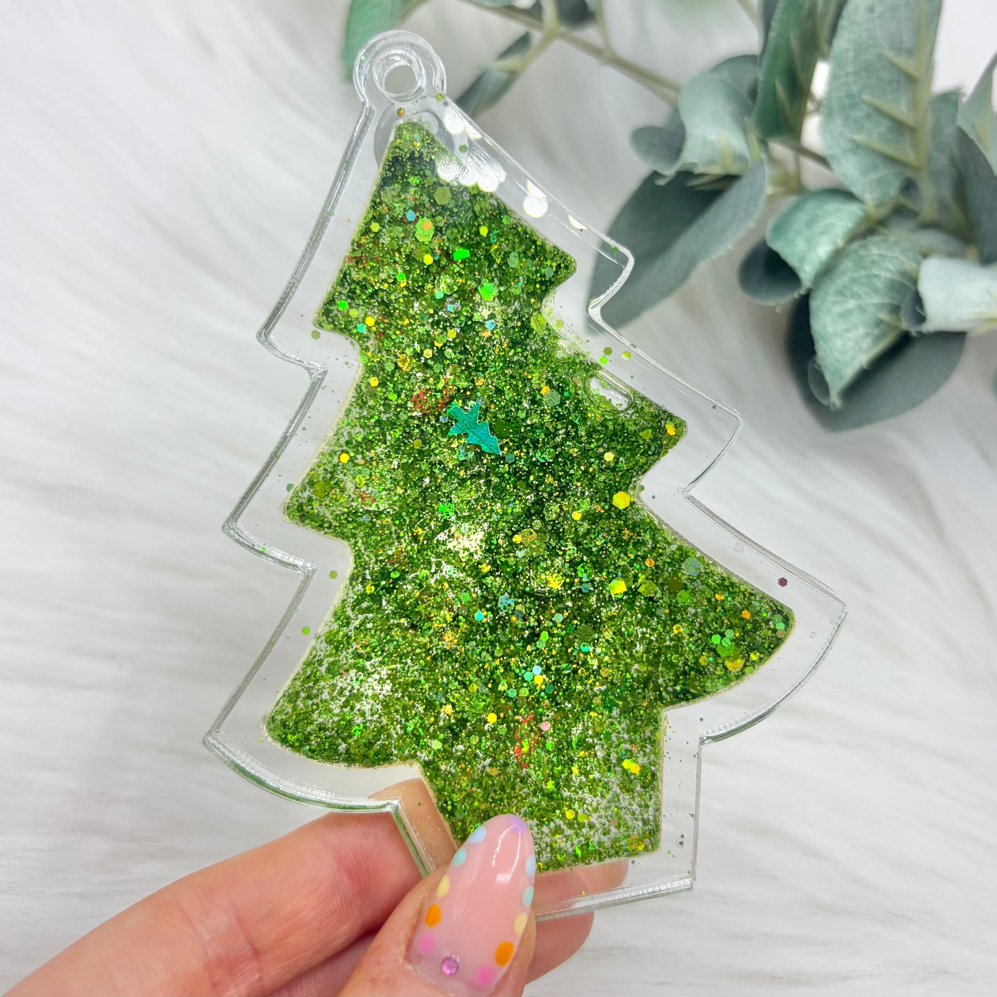 Christmas Tree Acrylic Snowglobe Christmas Decoration