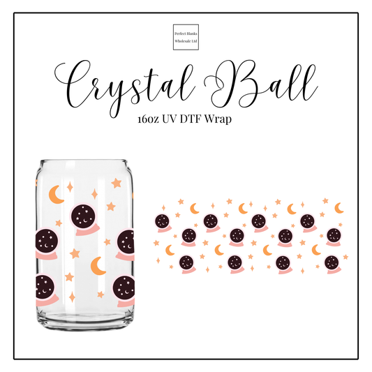 Crystal Ball 16oz UV DTF