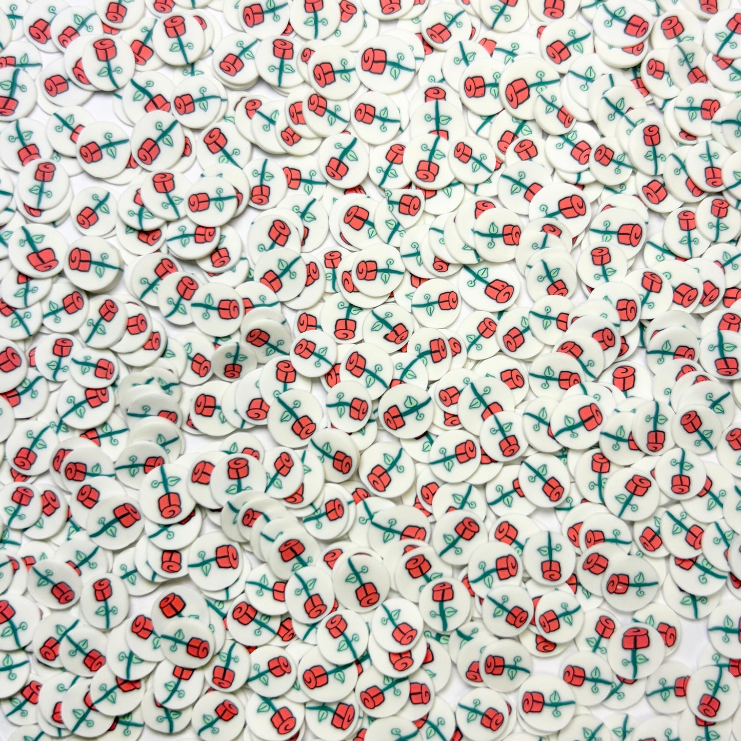 Stop and Smell The Roses - Polymer Clay Slices 1oz