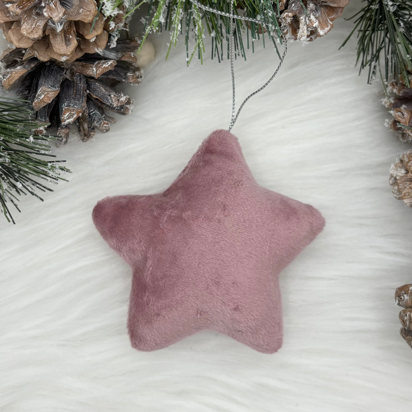 Velvet Star Christmas Tree Decorations