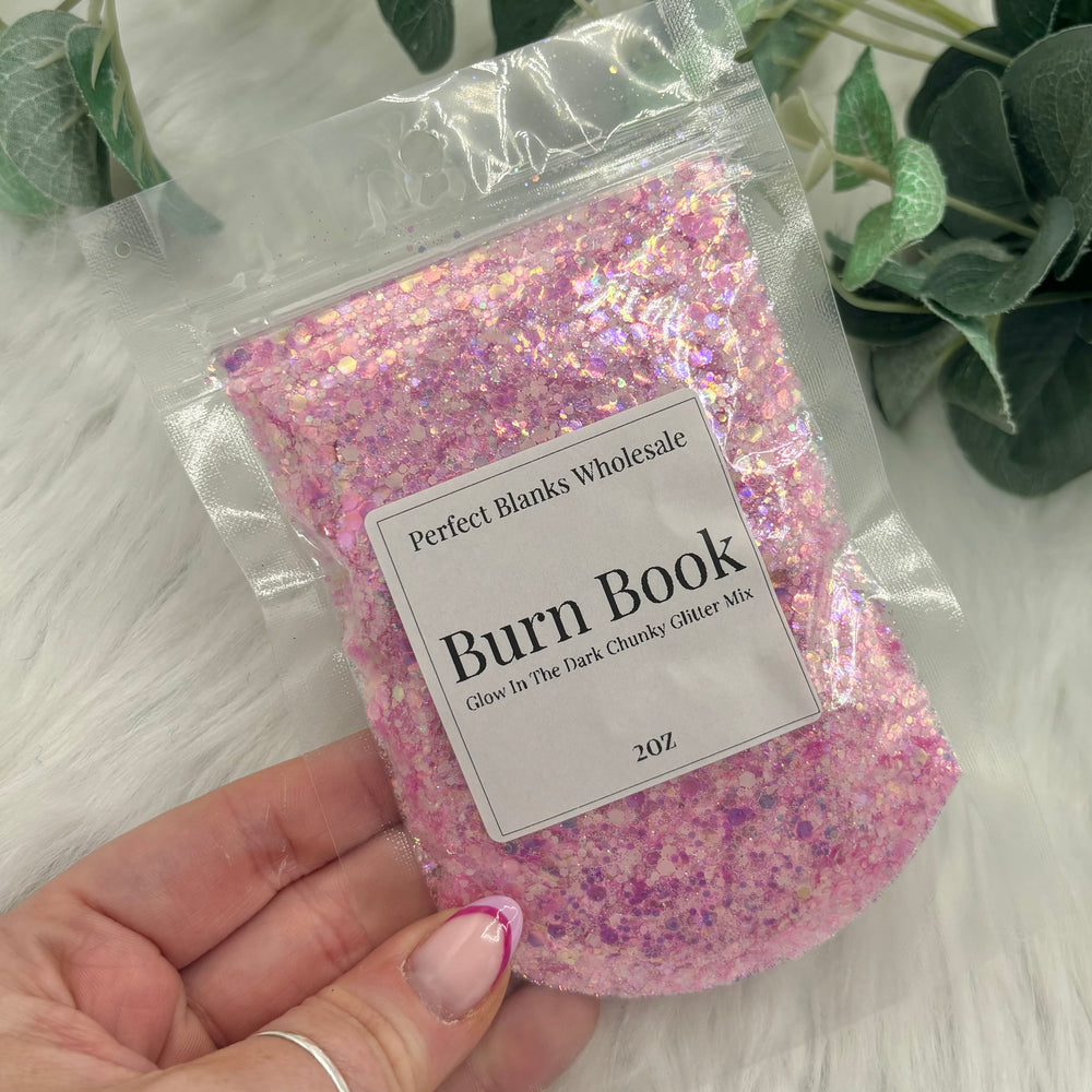 Burn Book - Chunky Glow In The Dark Glitter