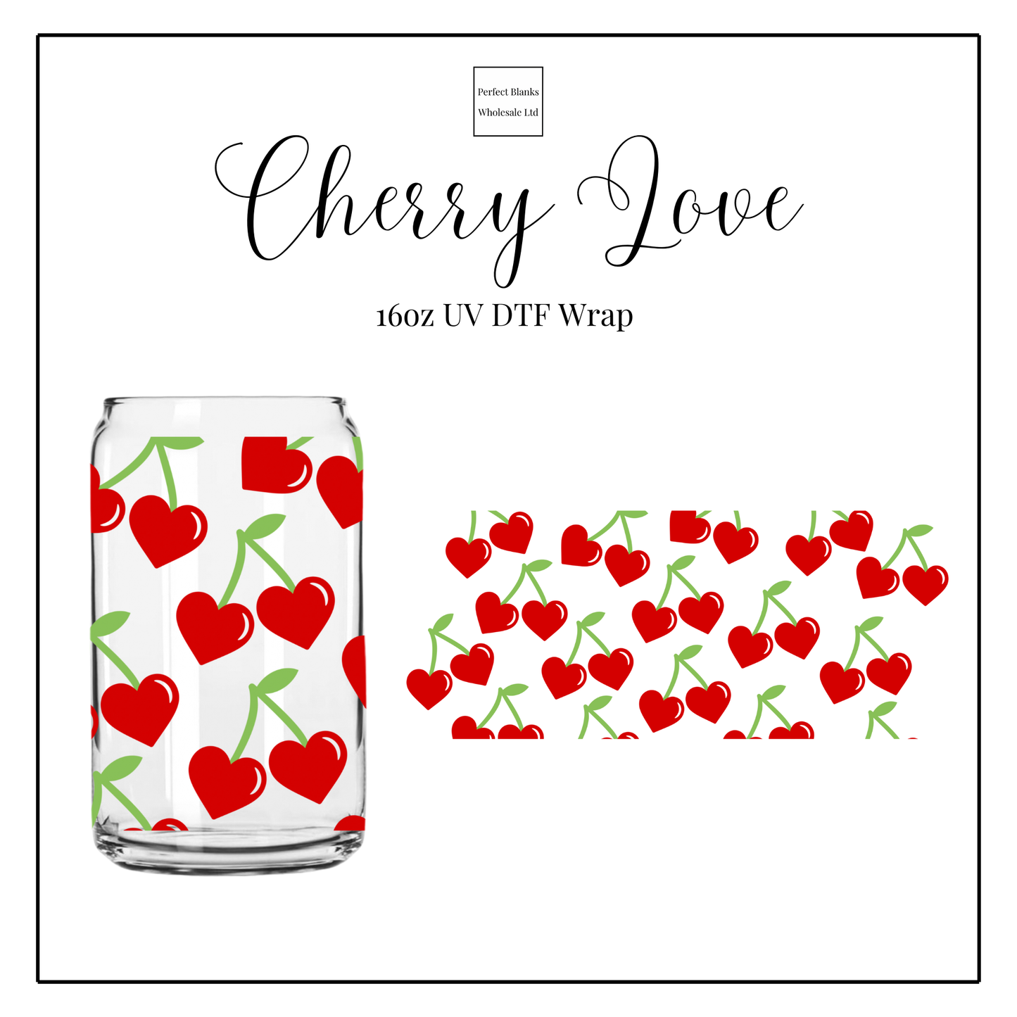 Cherry Love 16oz UV DTF