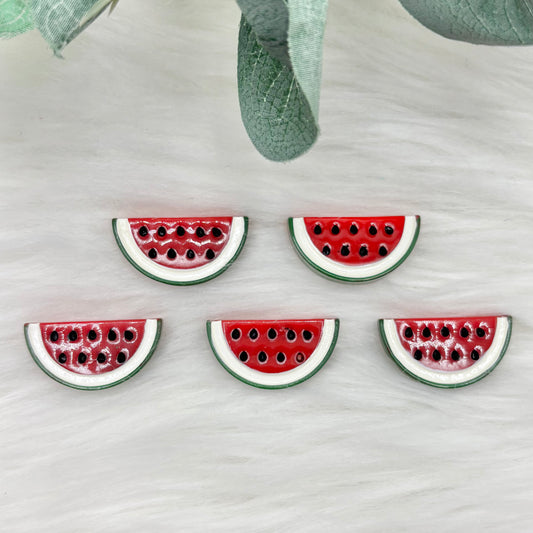 Mini Watermelon Slices - 5 Pack of Cabochons