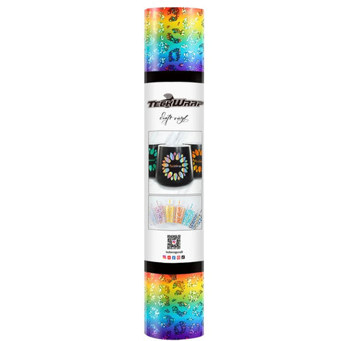 Teckwrap Holo Rainbow Leopard Adhesive Vinyl - 5ft